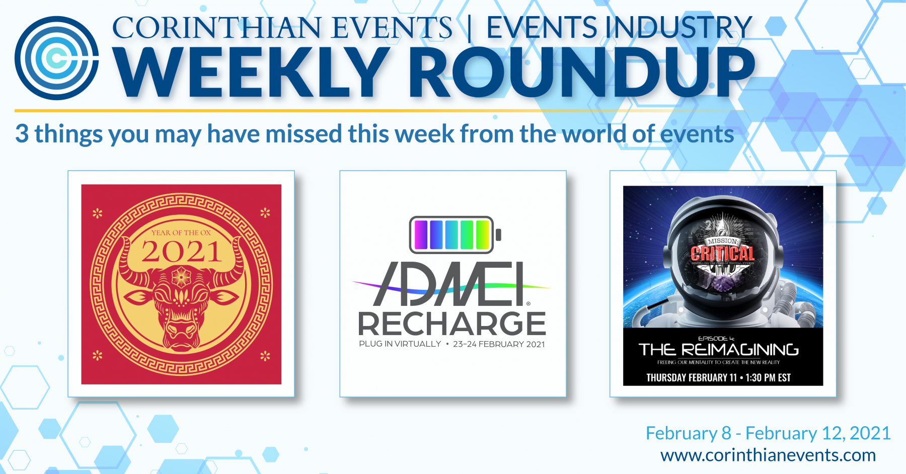 Corinthian events events industry weekly roundup 3 things you may have missed this week from the world of events