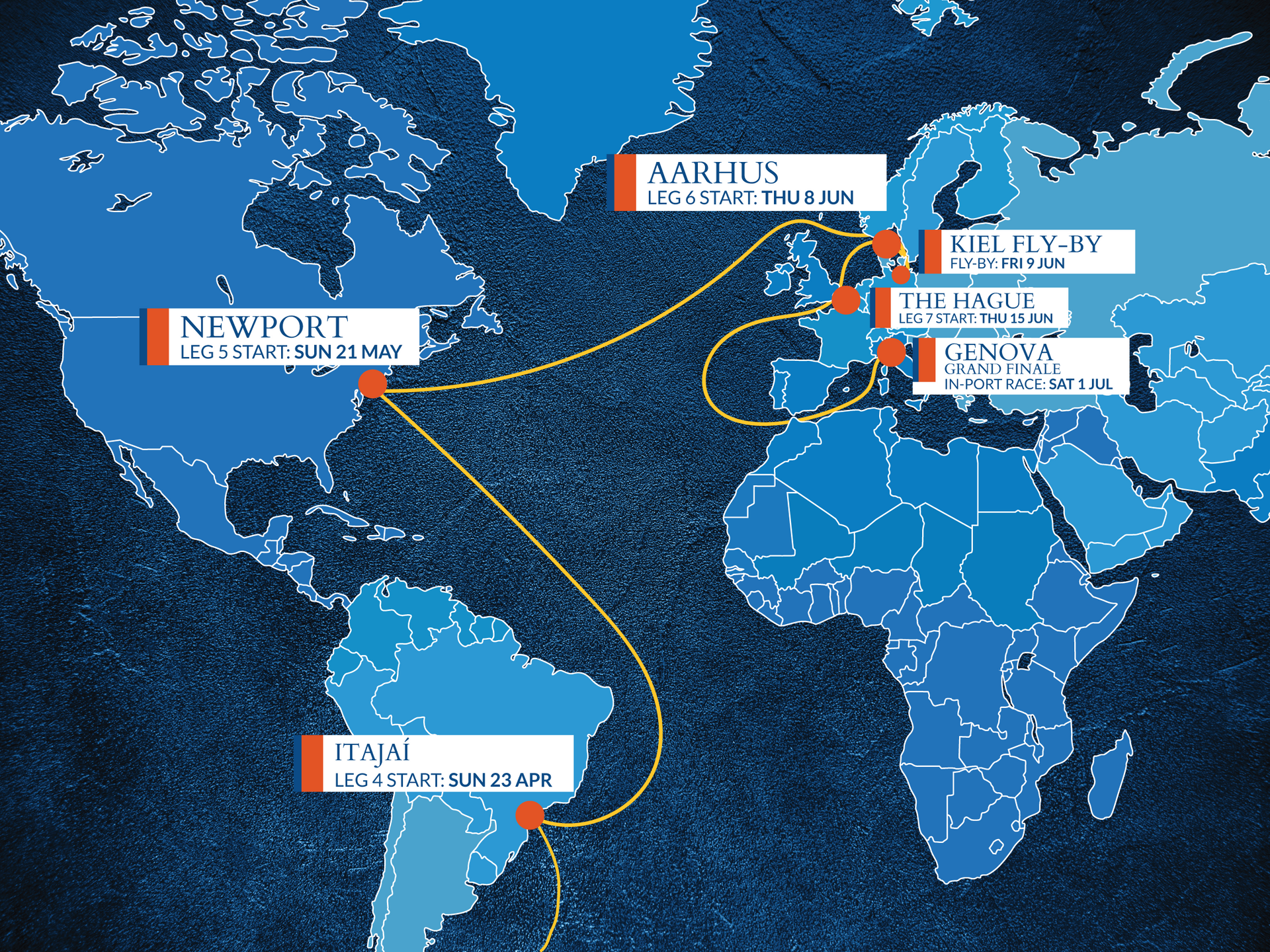 A map of the world showing various cities including new york