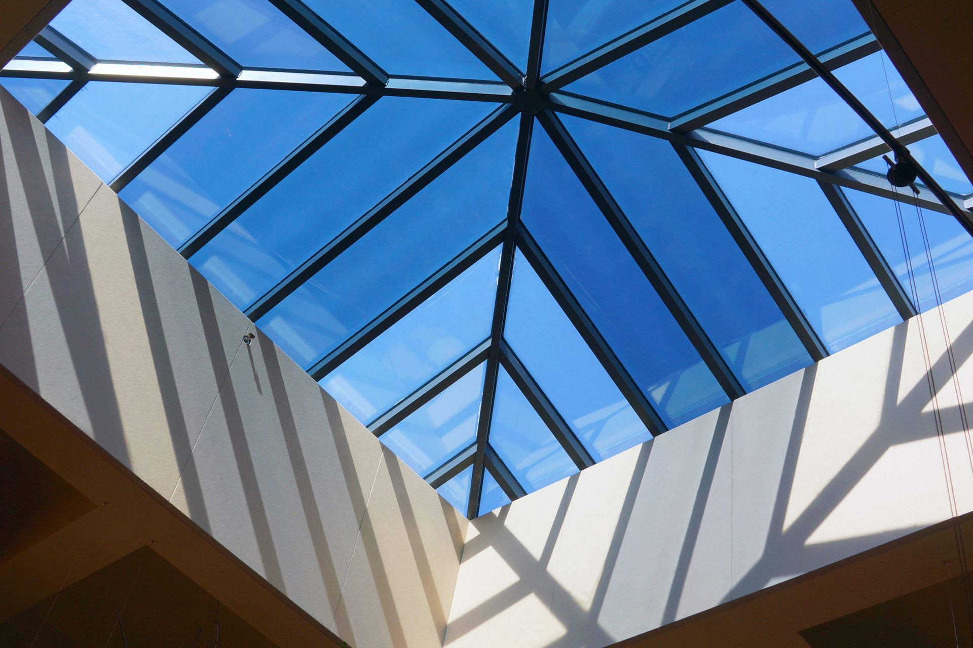A beautiful skylight.