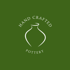 A white line-art illustration of a pottery vase on a dark green background, with the words 