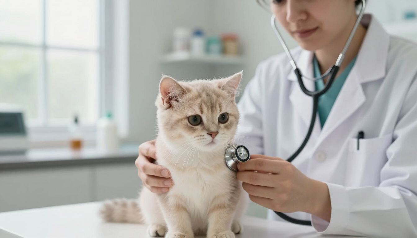 Examen vétérinaire chaton