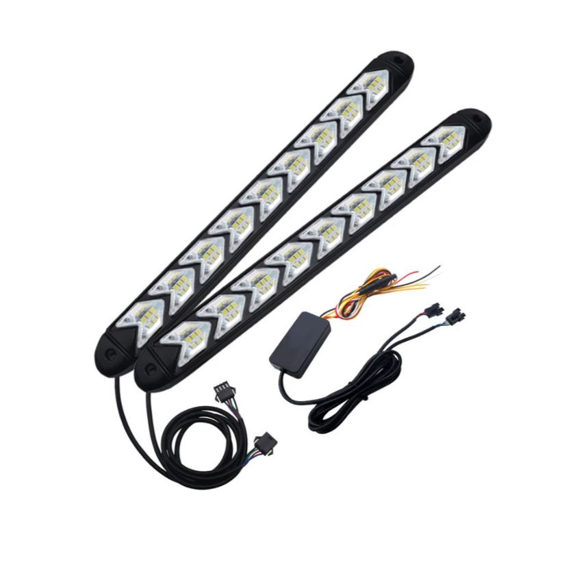 Led Drl Dagrijverlichting Dynamische Richtingaanwijzer (set van 2 stuks)