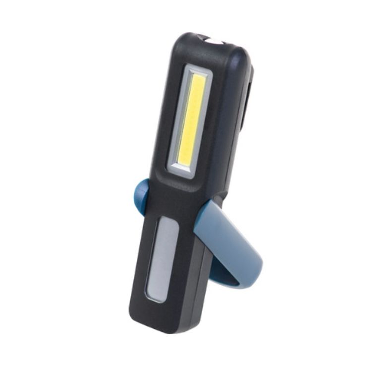 LED Accu handlamp Lumakpro IP44 2x3W 60/150lm 6500K zwart met USB kabe