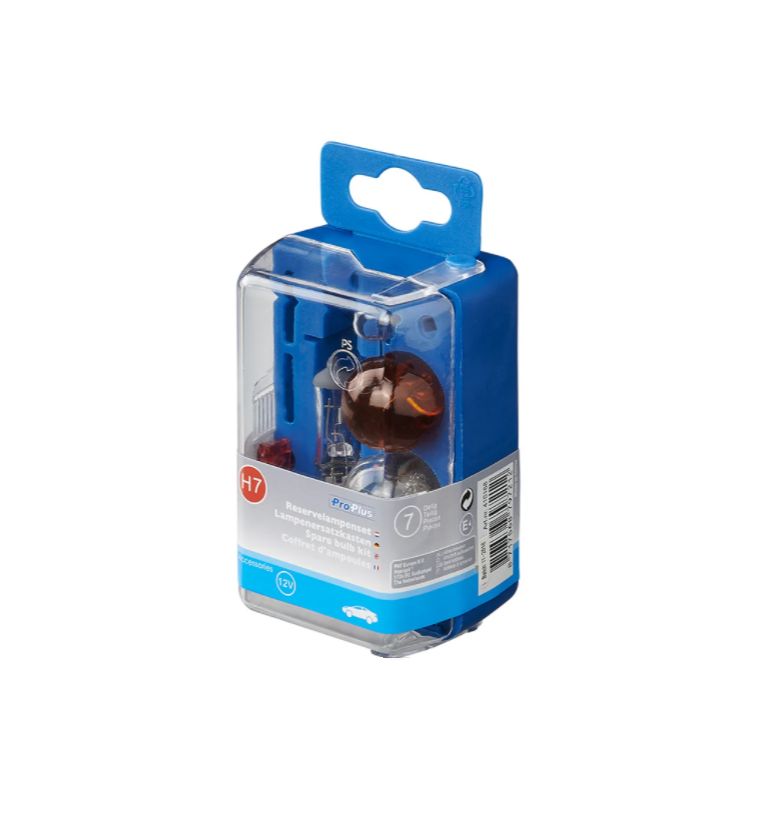 Reservelampenset H7 7-delig (21W oranje)