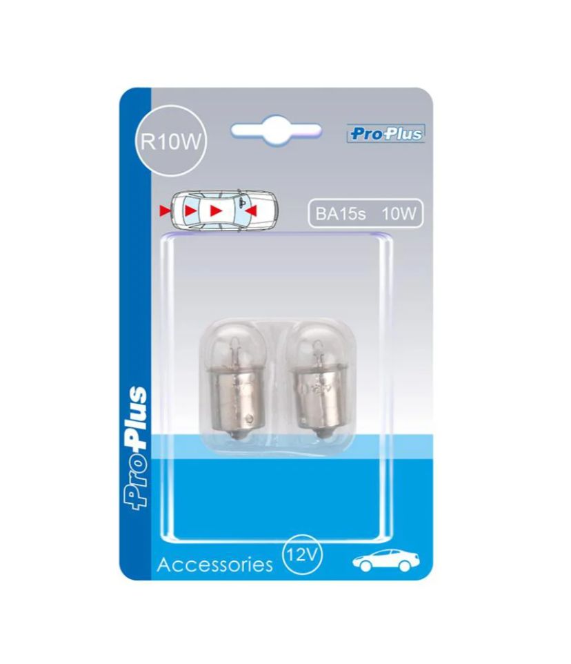 Autolamp 12V 10W BA15s 2 stuks in blister