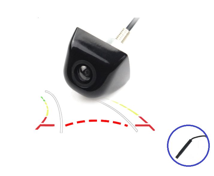 Dynamisch achteruitrijcamera (zwart / chroom)