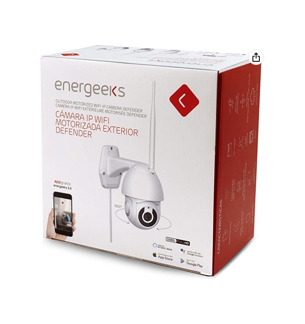 Energeeks draadloze IP-camera voor buiten, 1080p, Defender