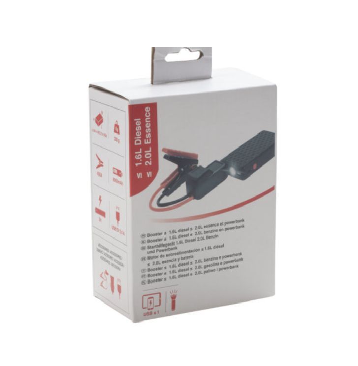 jumpstarter/startbooster/accu starter 400 12 V - 8000 mAh/400 A
