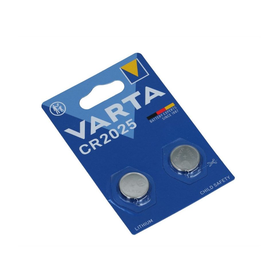 CR2025 Varta Knoopcel Lithium 3V 2 stuks