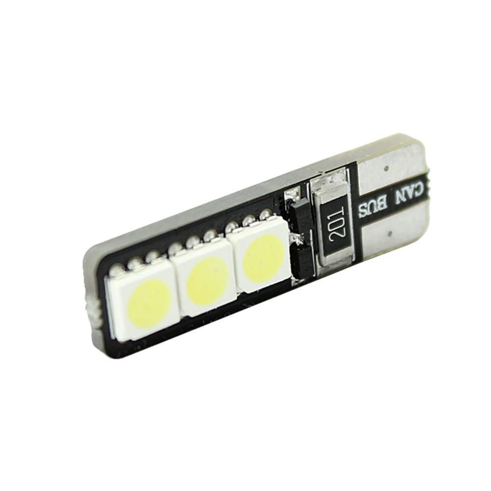 6 SMD CANBUS LED Stadslicht W5W T10(wit)