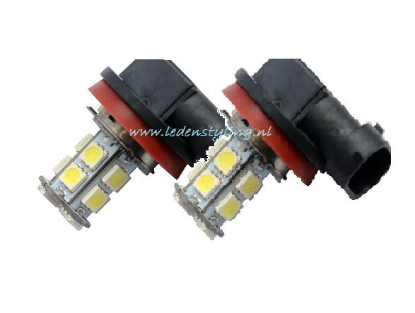H11 mist lamp 13 leds (set van 2 stuks)