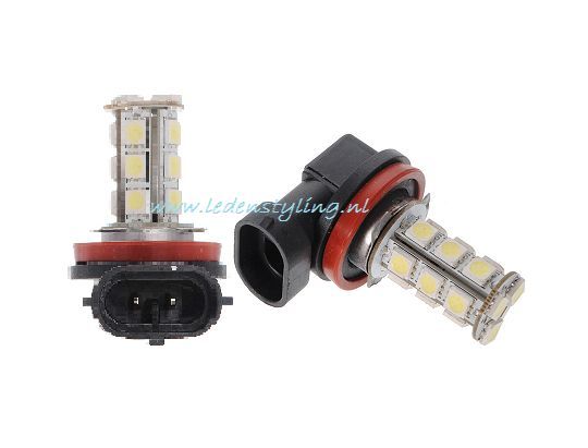 H11 mist lamp 18 led (set van 2 stuks)