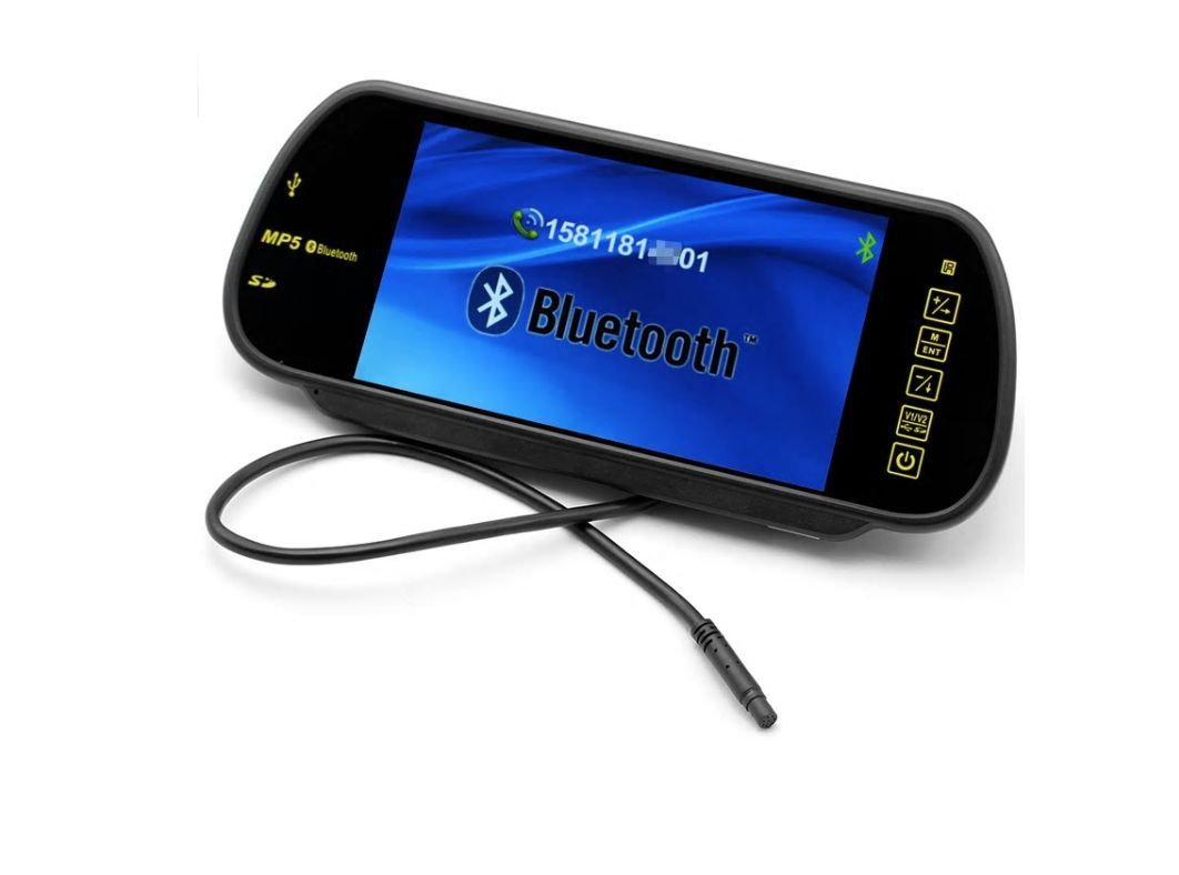 7 inch monitor met bluetooth, Achteruitrijcamera functie USB en SD kaart