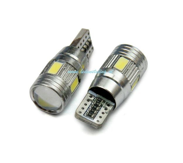 LED CREE T10 6 SMD (set van 2 stuks)