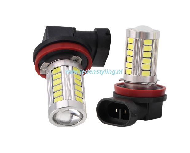 Led Cree H11 H9 H8 mist lamp met lens 33 leds (set van 2 stuks)