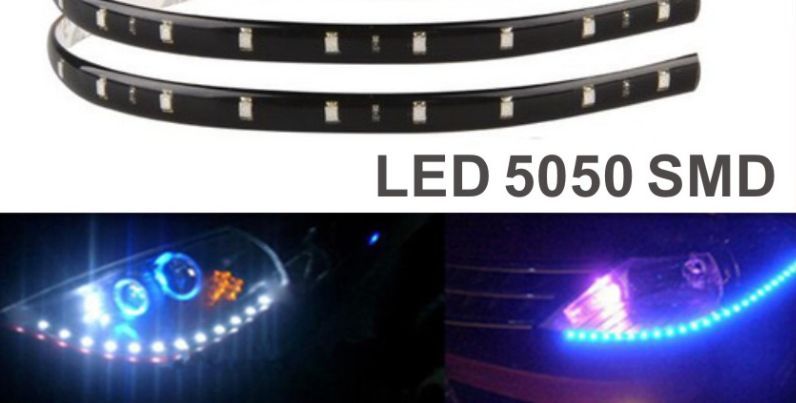 30 cm Flexibele led strip 12 leds (set van 2 stuks)