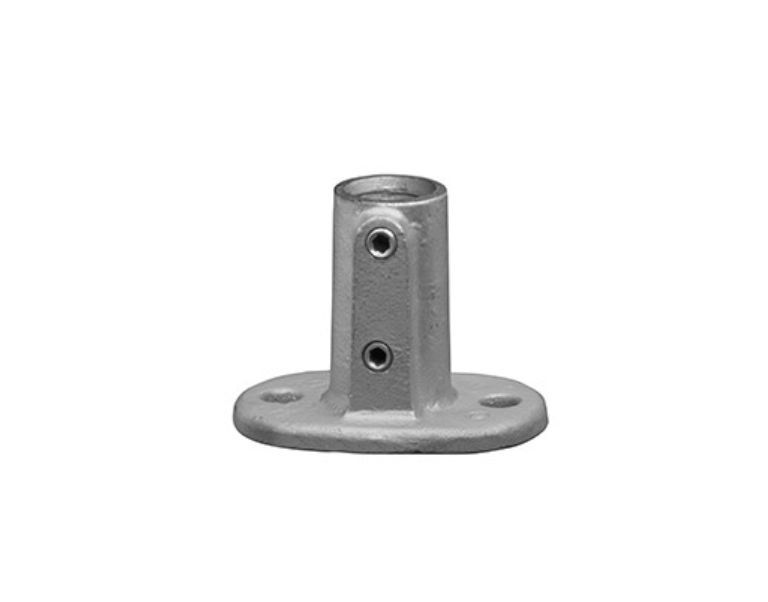 Buisklem ovale voetplaat-B / 26,9 MM