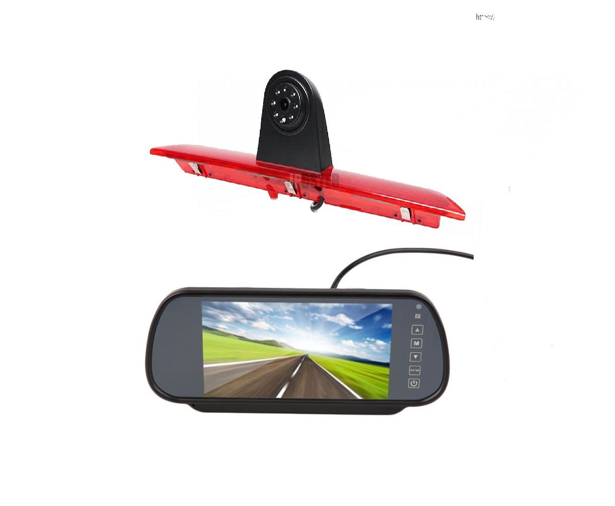 Achteruitrijcamera in de derde remlicht voor Ford Transit met 7 Inch Monitor