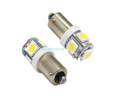 Led Ba9s 5 SMD (set van 2 stuks)