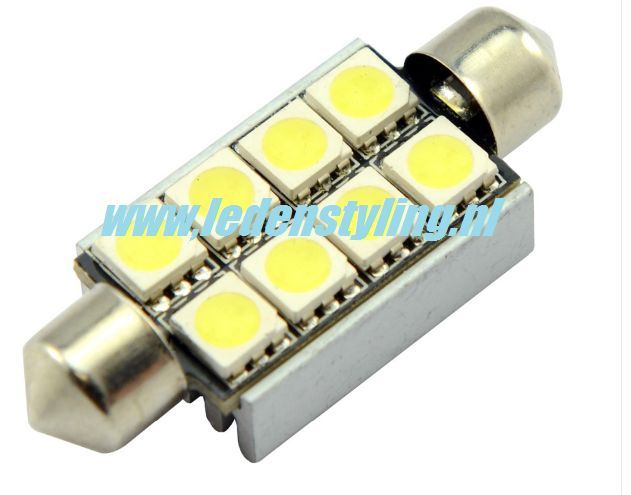 42mm Canbus festoon SMD LED C5W wit 8 leds