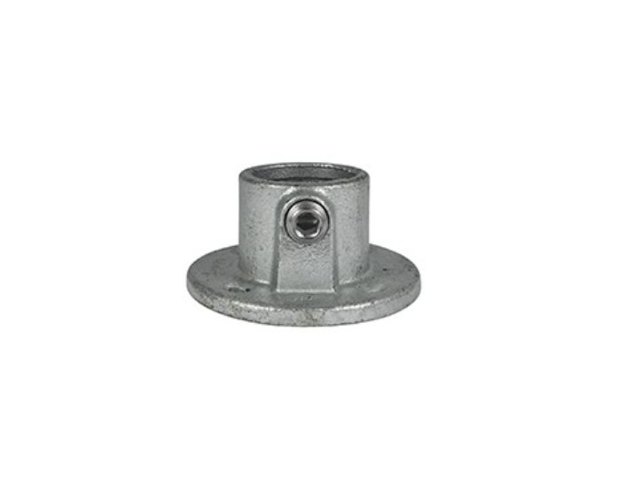 Buisklem ronde voetplaat-B / 26,9 MM