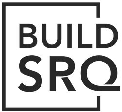 BUILD SRO logo in black with a square outline and bold stacked text on white background