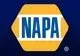 NAPA logo in blue and yellow hexagon with white lettering