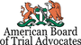 American Board of Trial Advocates logo