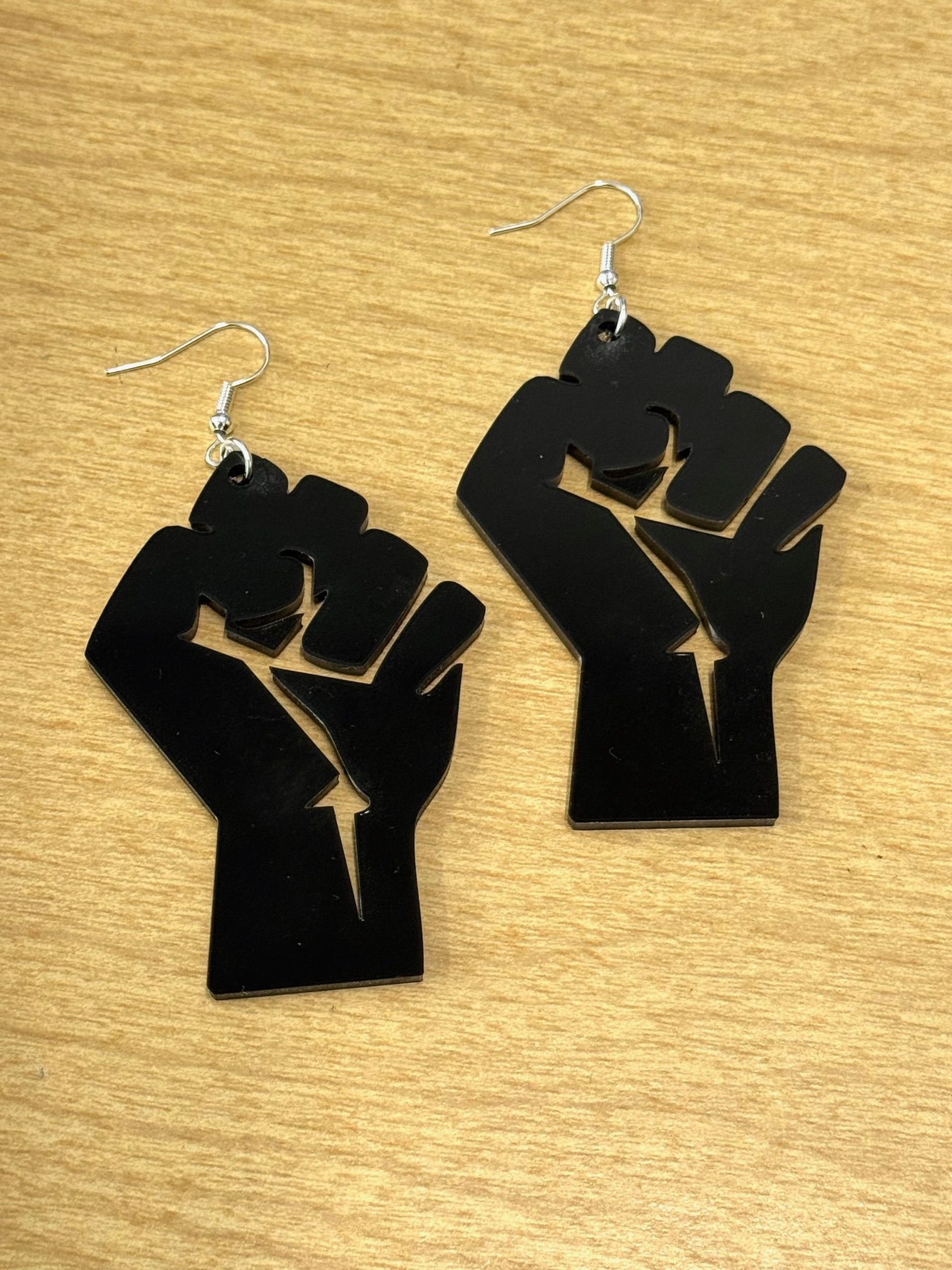 Black Power Earrings