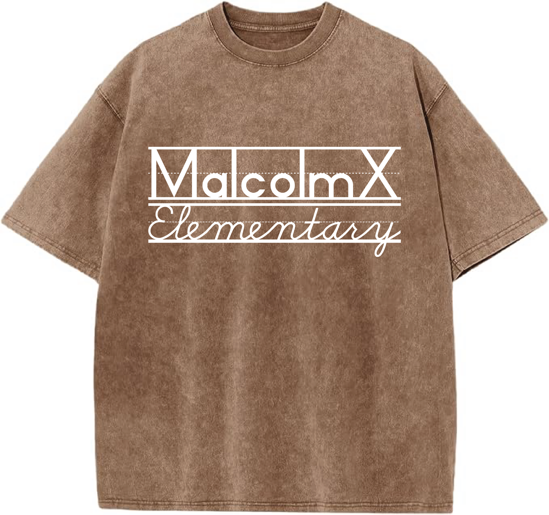 Oversized Malcom X Abbott Elemenatry style