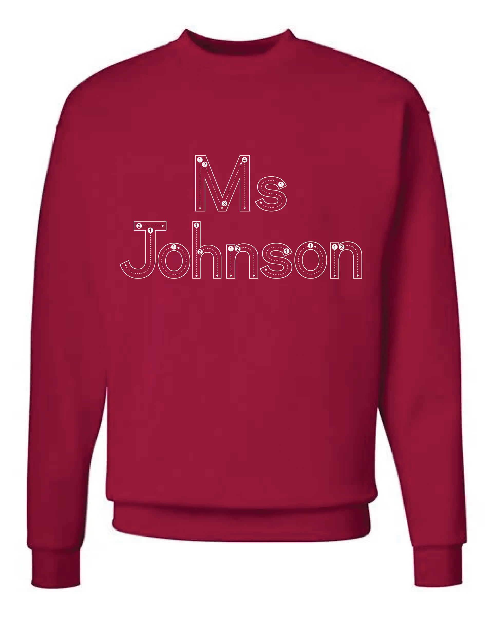 Custom Name tracing T-shirt/Sweatshirt/hoodie