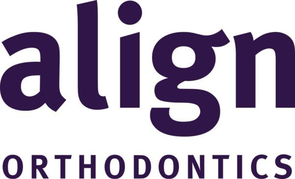 Purple “align orthodontics” logo on a white background