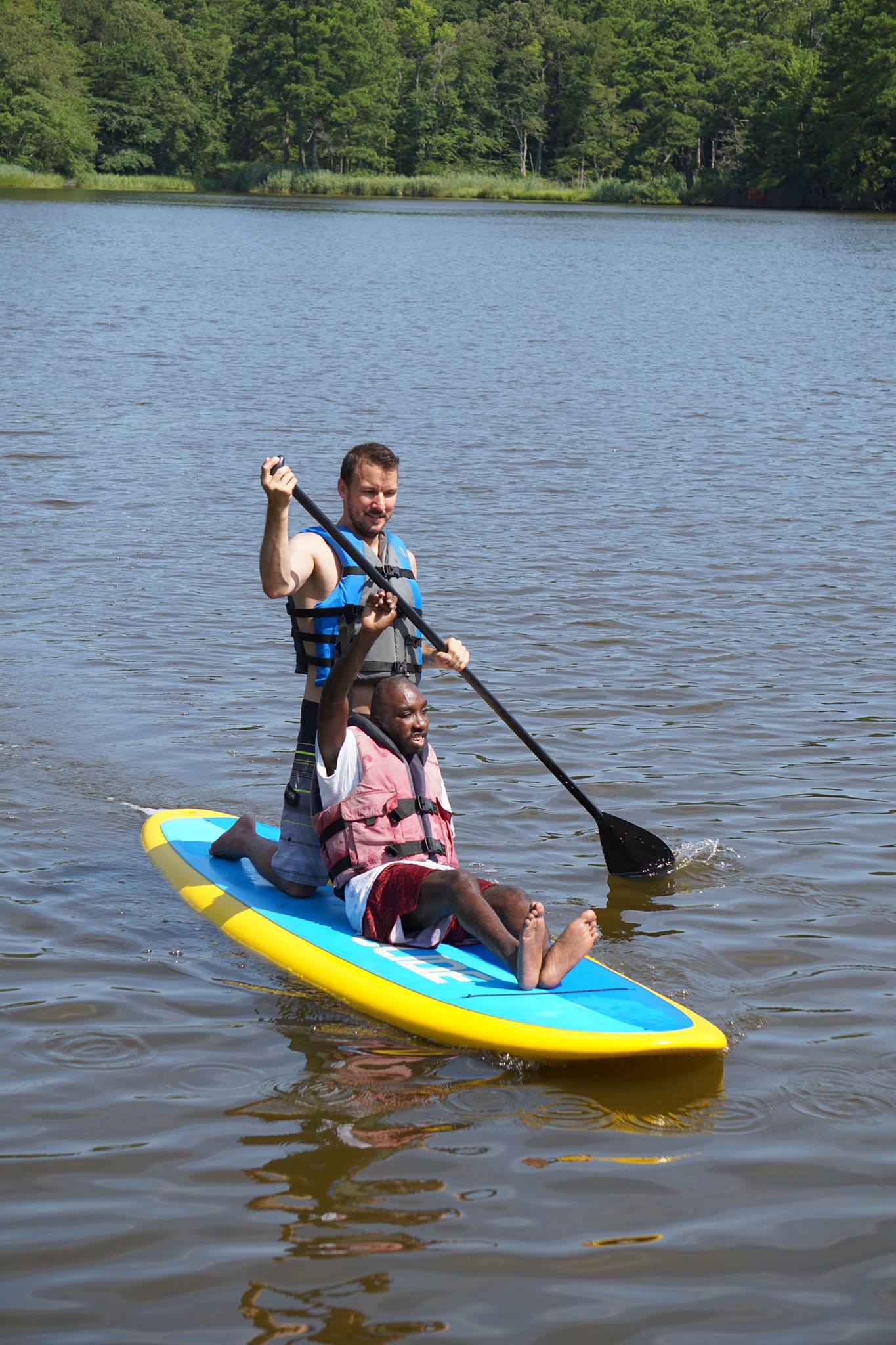 Kayaking at the Delaware Burn Camp 