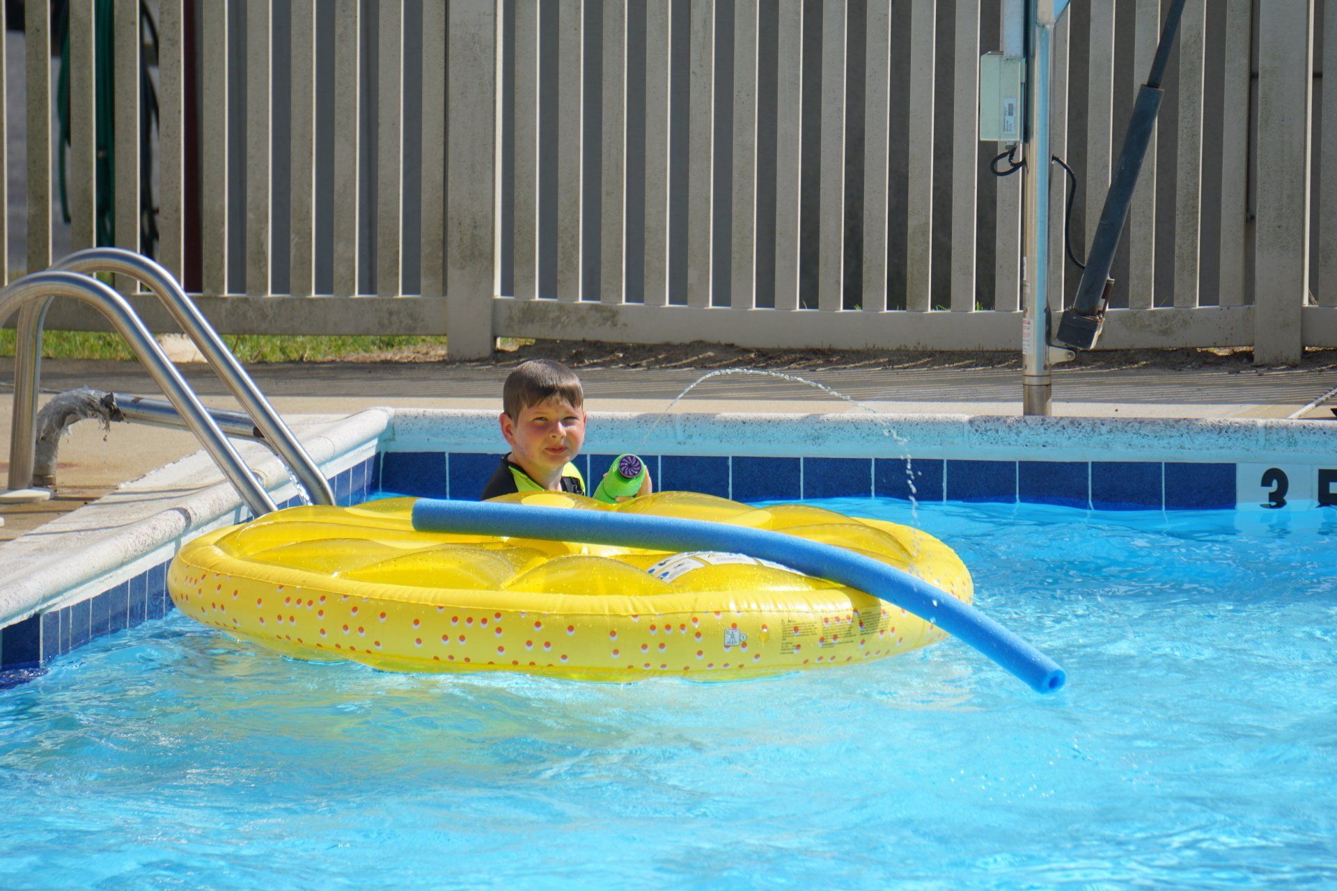 Water fun at the Delaware Burn Camp