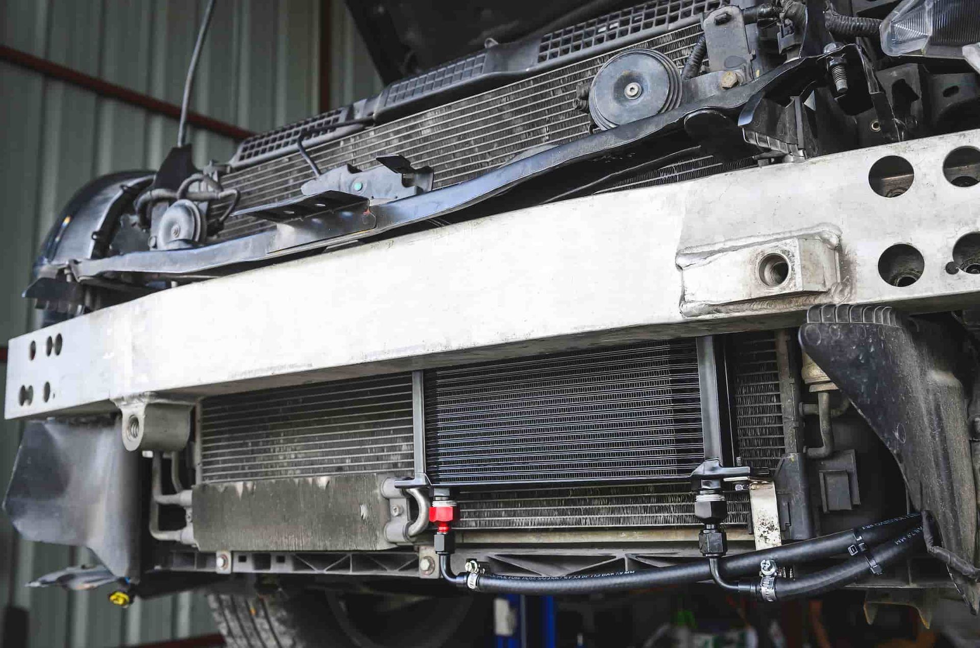 A Close Up of a Radiator on the Front of a Car — Berrimah Radiator Service In Berrimah, NT