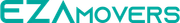 EZA Movers logo in turquoise and gray with a stylized moving truck icon
