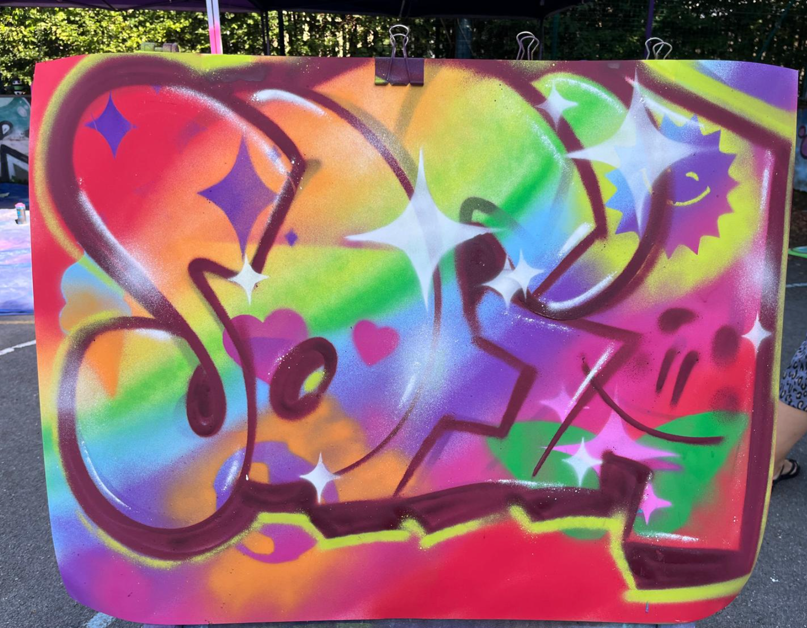 Graffiti name boad