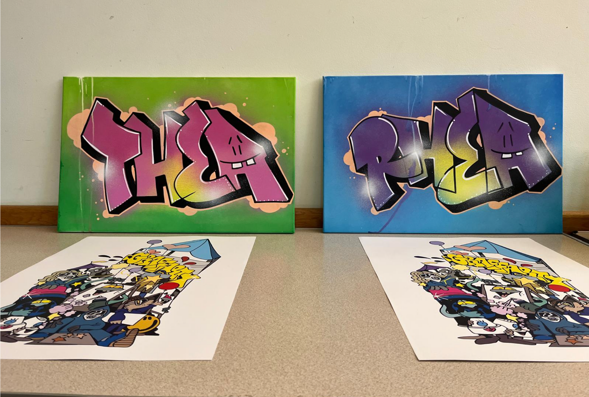 Free birthday canvas and poster with all confirmed birthday party bookings.