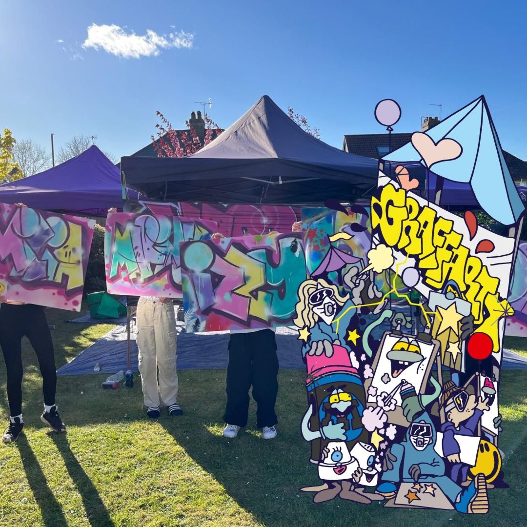 Birthday party graffiti