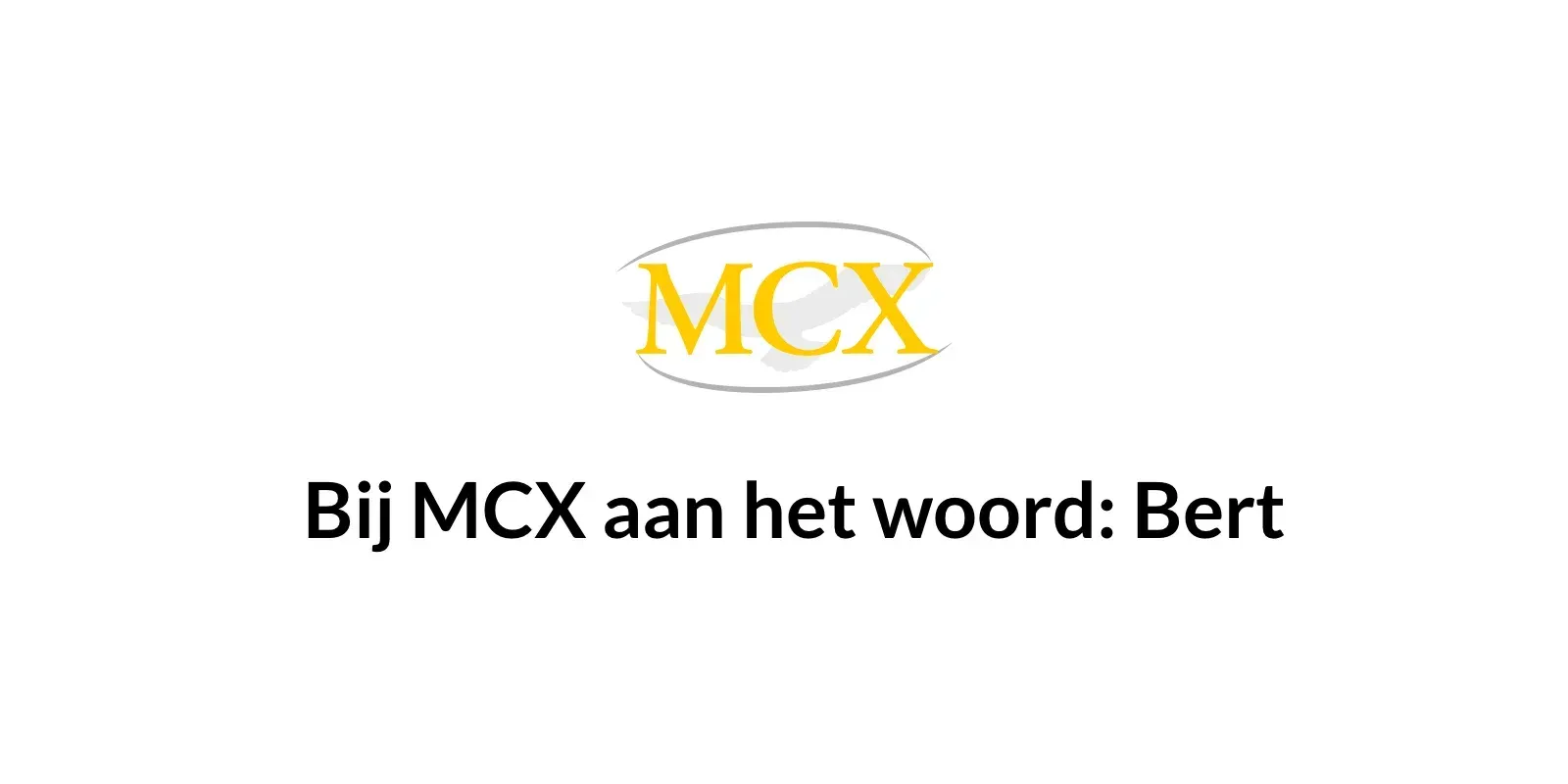 Bert van MCX