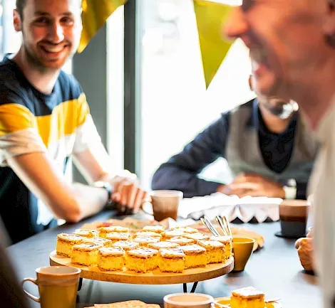 Collega's vieren feest