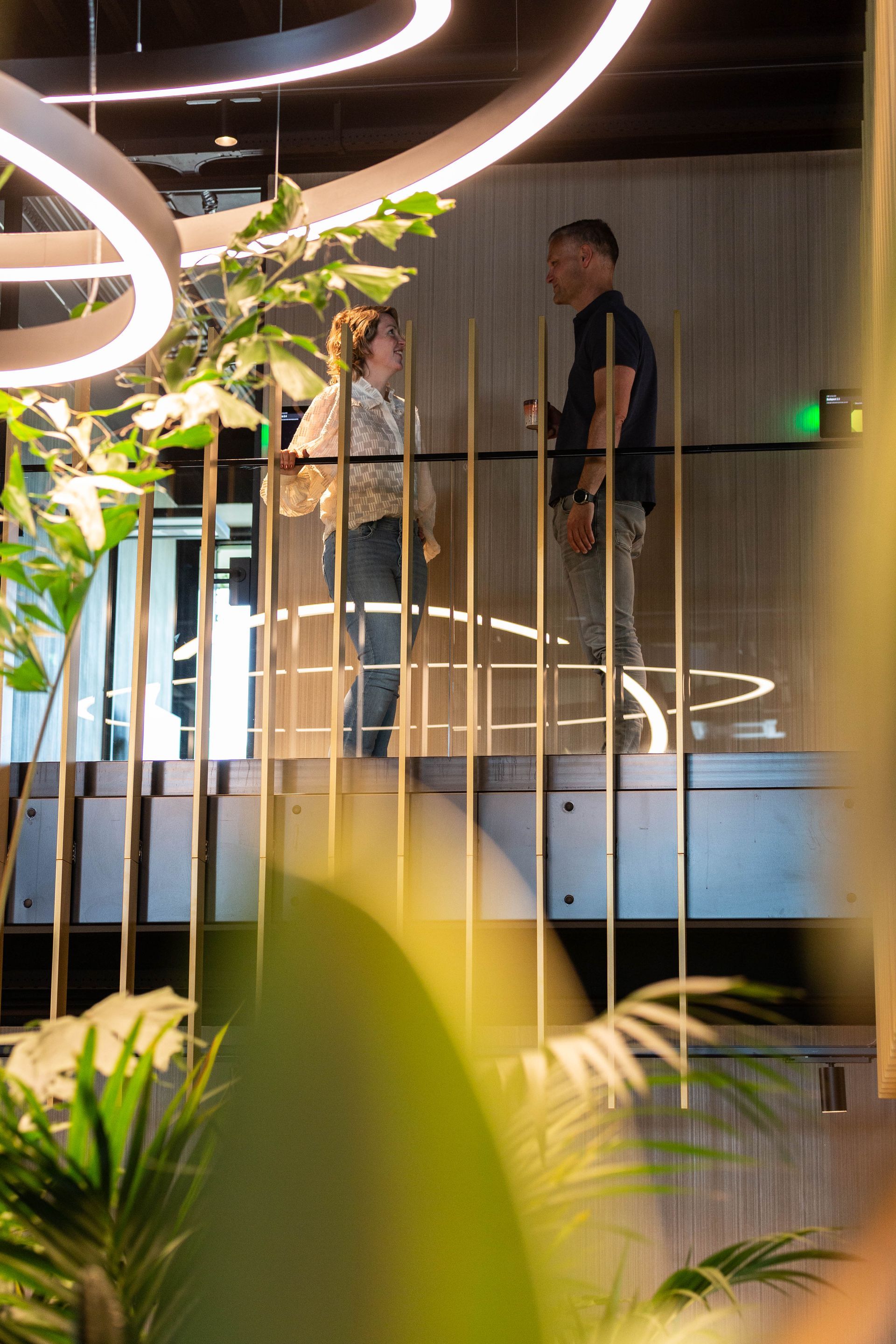 MCX collega overleg binnenbalkon