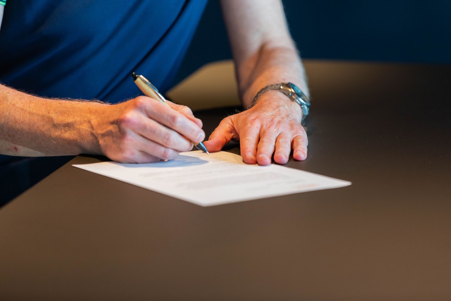 Ondertekning contract