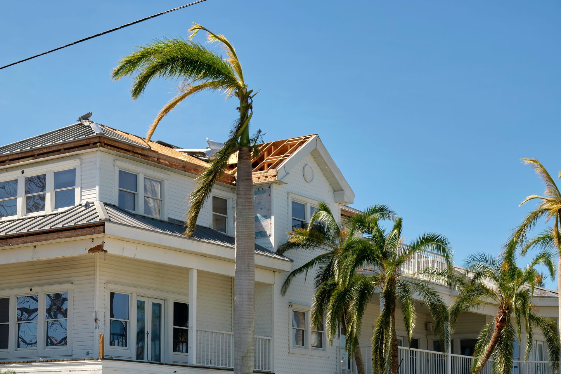 House Hit By Typhoon