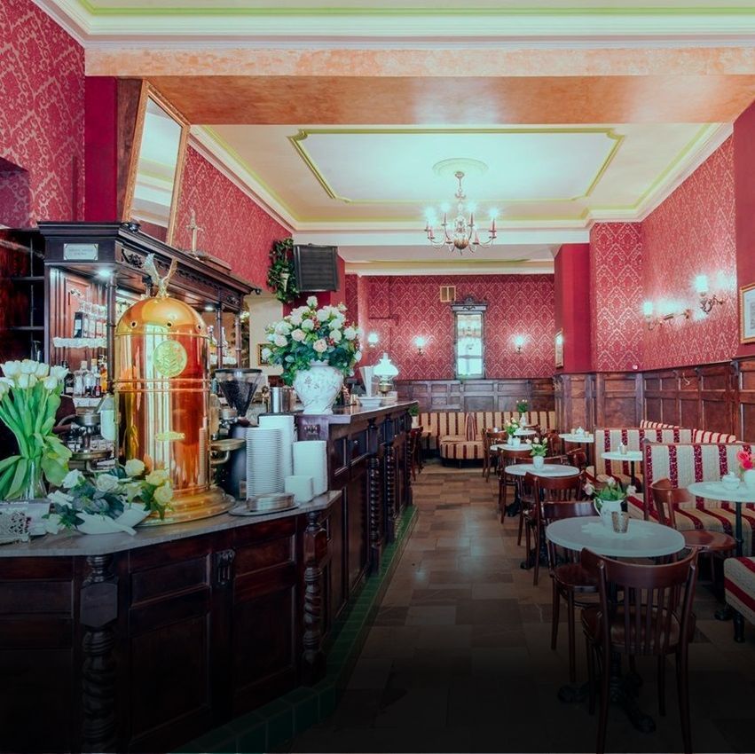 The interior of Cafe Kattowitz