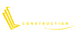 Yellow &ldquo;CONSTRUCTION&rdquo; logo with stylized building lines and a curved underline