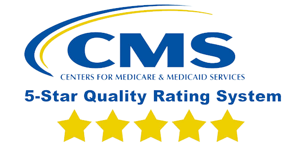 CMS logo with “5-Star Quality Rating System” and five gold stars on white background