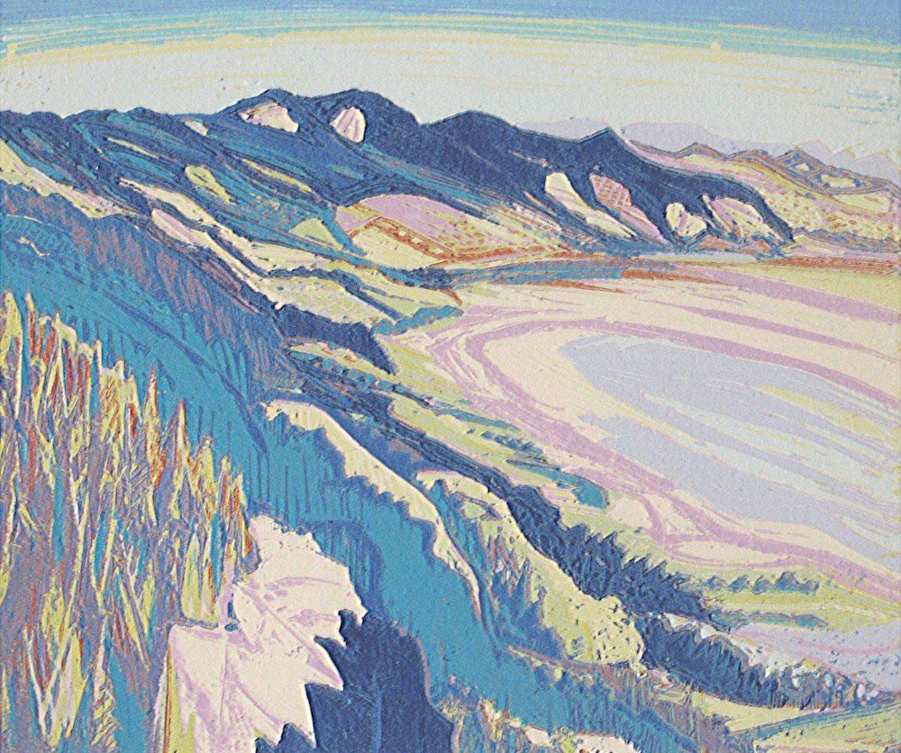 Coastal landscape painting 