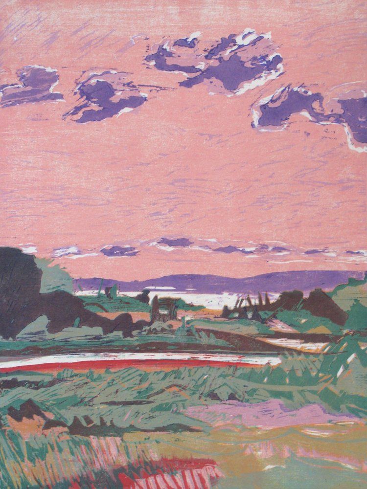 Pink and purple landscape 