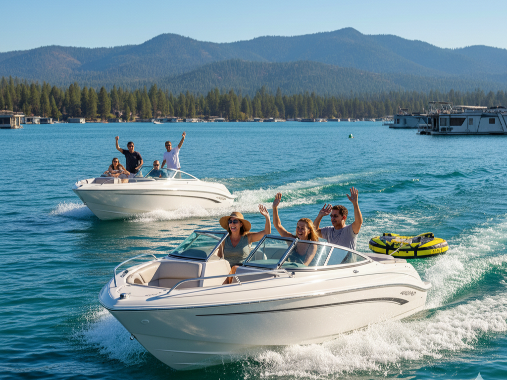 A river with a sign that says merced wild and scenic river